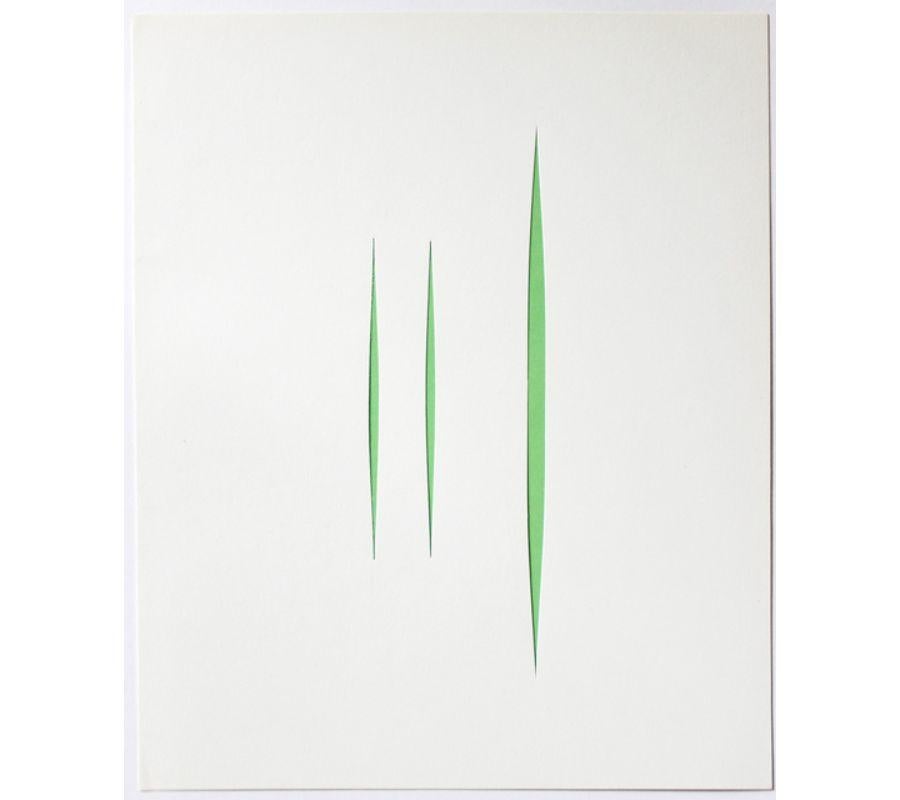 Untitled (Concetto Spaziale) - Art by Lucio Fontana