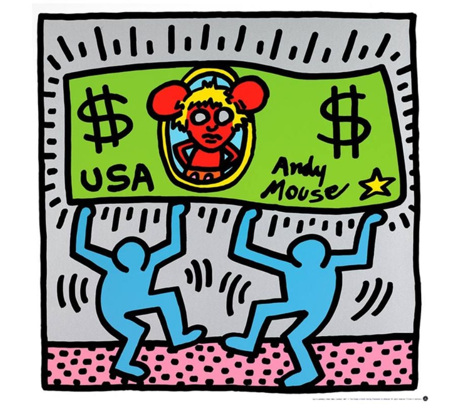 Andy Mouse III - Art by Keith Haring