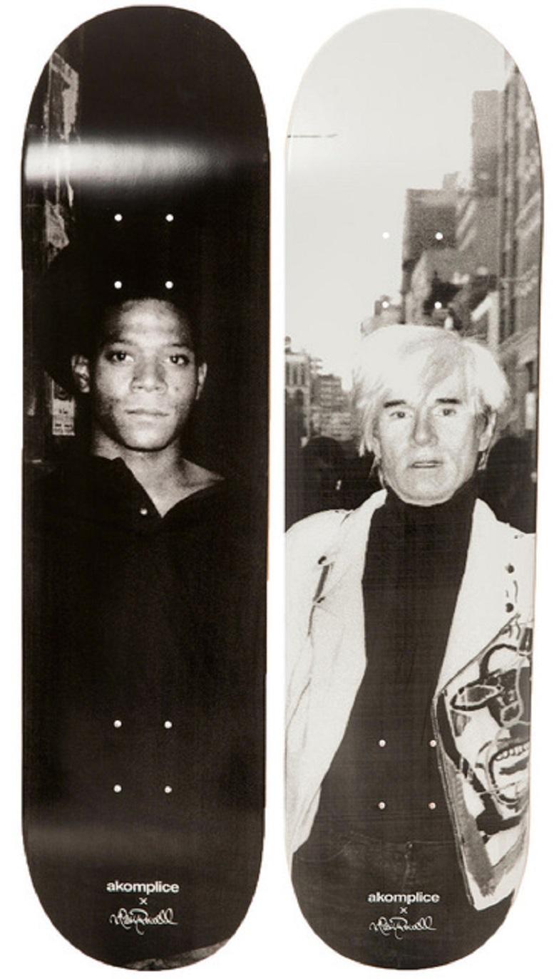 Warhol and Basquiat skateboards set 2 - Art by Ricky Powell