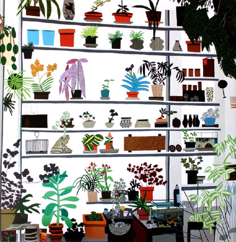 Large Shelf Still Life poster - Art by Jonas Wood