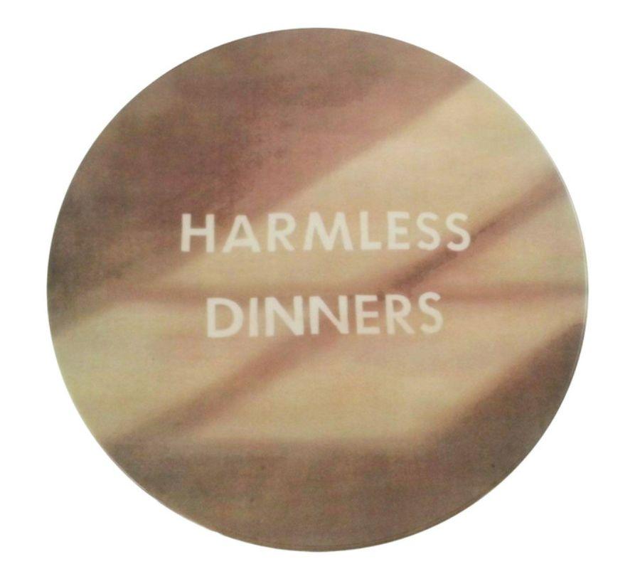 Harmless Dinners plate - Art by Ed Ruscha