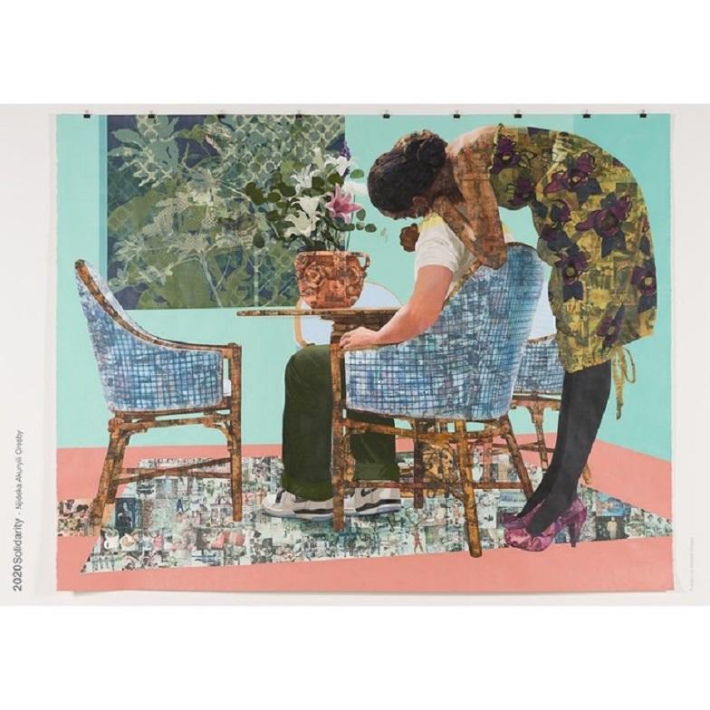 Blend In - Stand Out limited release poster - Art by Njideka Akunyili Crosby