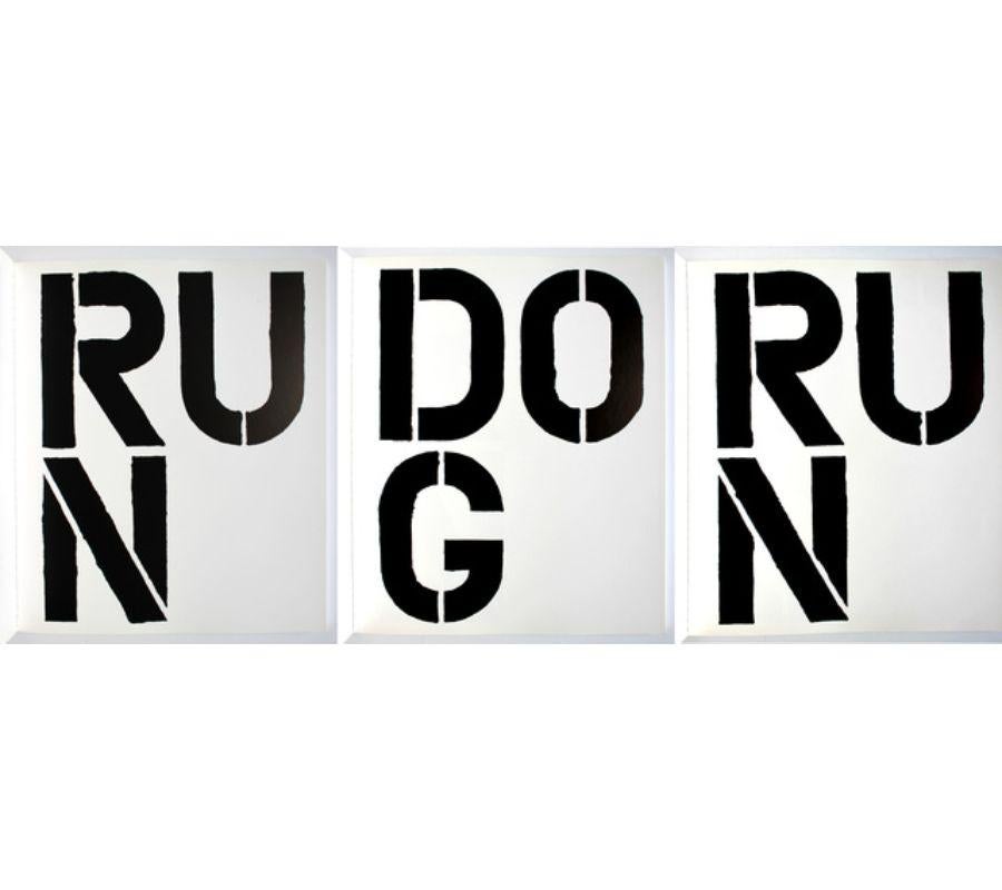 RUN DOG RUN (RÉDUCTION DE RUN)  - Art de Christopher Wool
