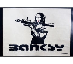 Mona Bazooka (rare 2002 poster by Banksy for Japanese brand Montage)