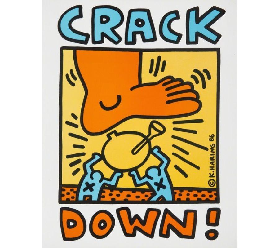 Crack Down - Art by Keith Haring