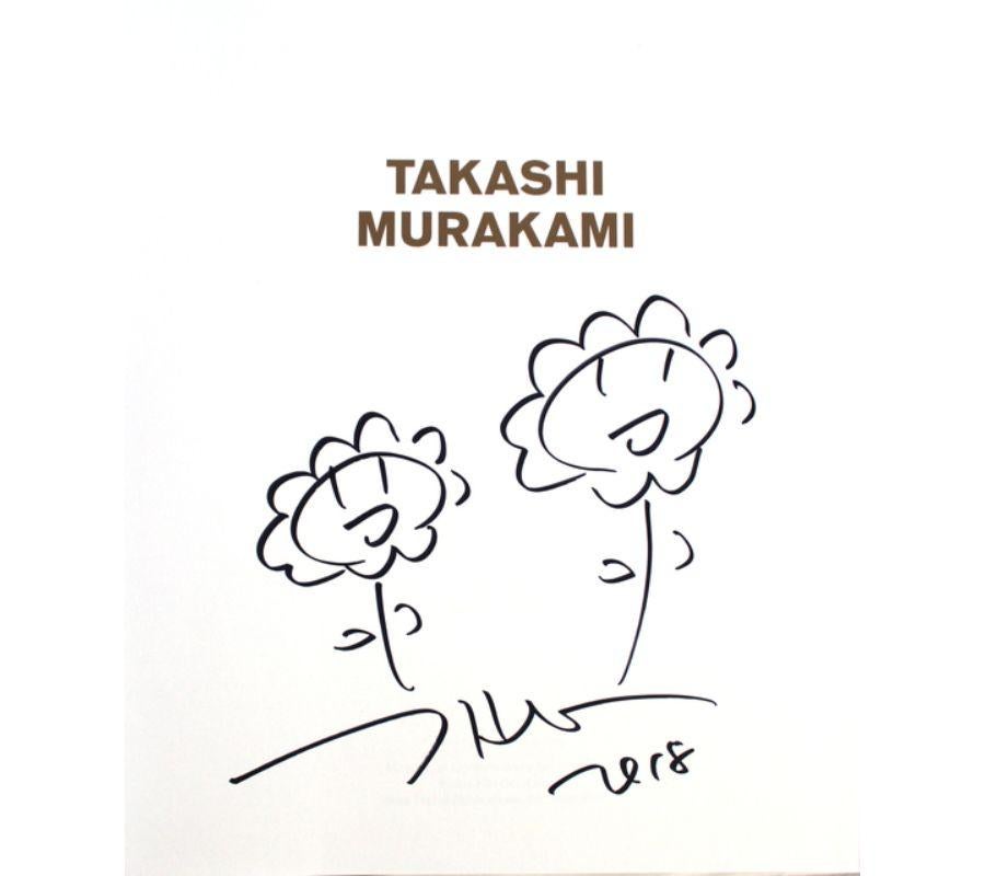 Doppelblütenzeichnung – Art von Takashi Murakami