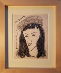 "March Avery con il berretto", Milton Avery, Modernismo americano, Ritratto dell'artista