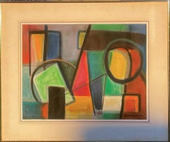 "Colorful Geometric Abstraction, " Simon Samsonian, Armenian Artist