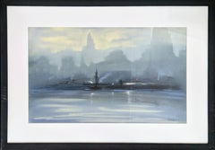 "New York City Harbor" Leon Dolice, Downtown Skyline, East and Hudson River