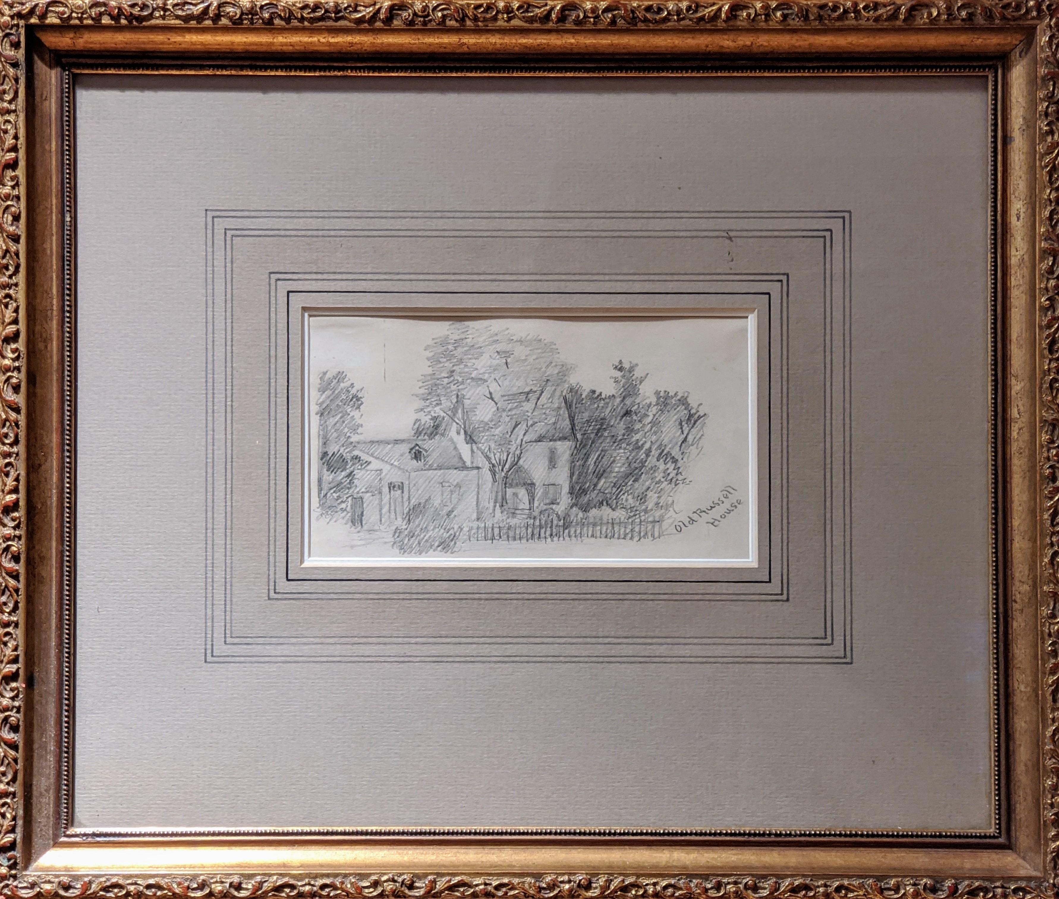 « Old Russell House, » Charles Marion Russell, dessin d'Amérique de l'Ouest en vente 1