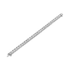 Roman Malakov 22.58 Carat Total Round Brilliant Cut Diamond Tennis Bracelet