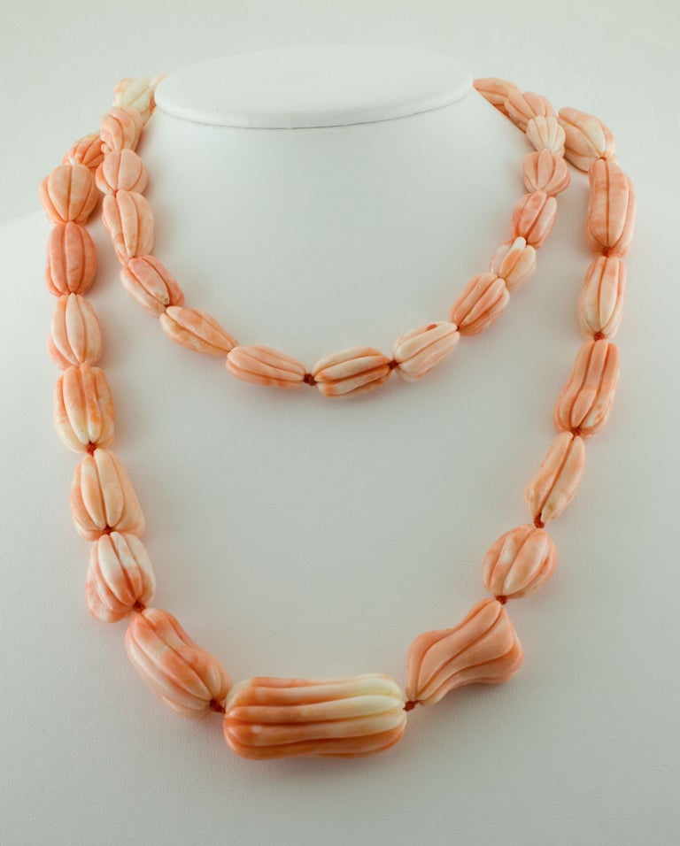 Origin344-5 - MULTI CIRCLE NECKLACE - ORANGE/CORAL COMBINATION 18
