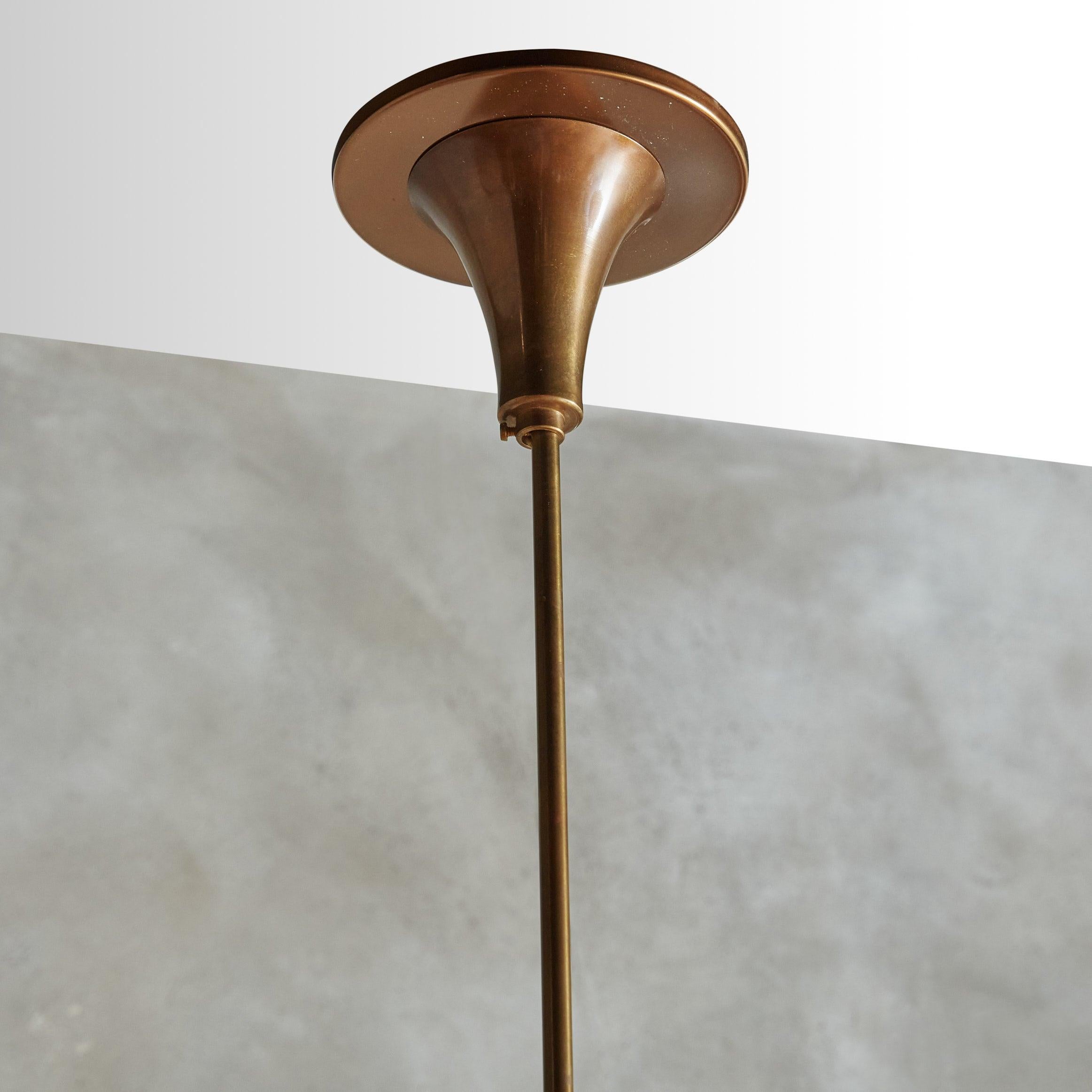 Mid-20th Century ‘2259' Glass Pendant Light by Max Ingrand for Fontana Arte, Italy 1960s For Sale