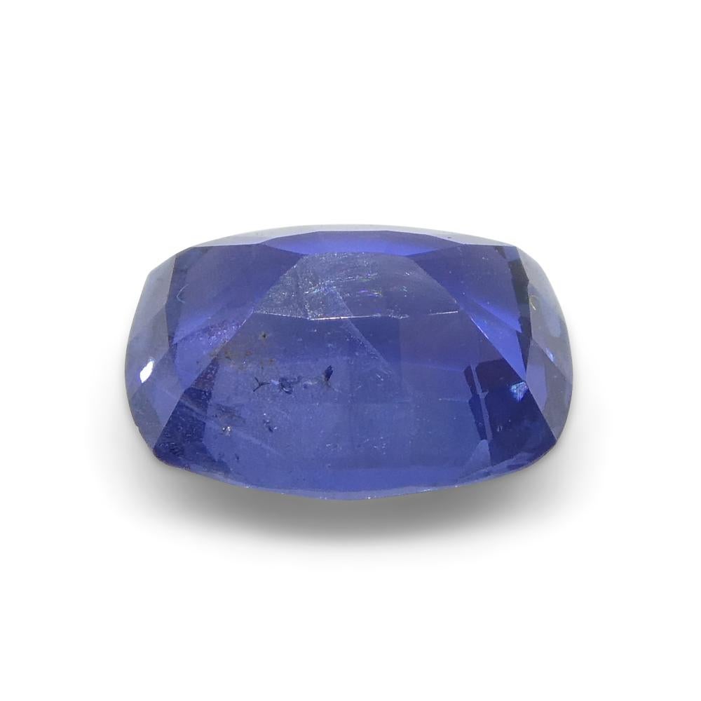 2.25ct Cushion Blue Sapphire GIA Certified Madagascar Unheated For Sale 1