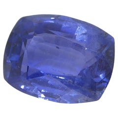 Saphir bleu coussin de 2,25 carats certifié GIA, non chauffé, Madagascar