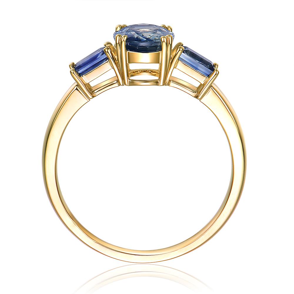 bi color sapphire ring