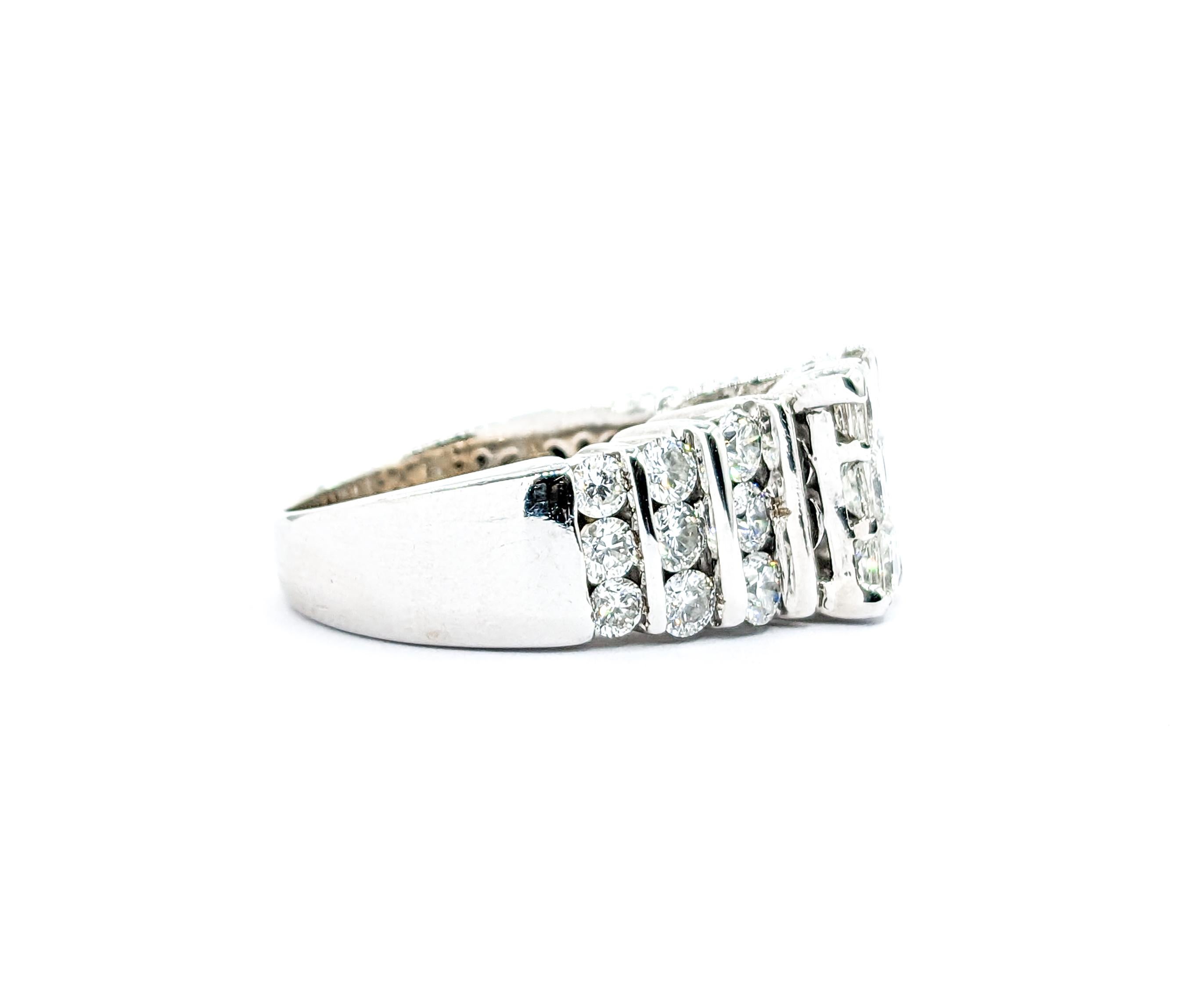 En vente :  Bague de mariage en or blanc avec diamant de 2,25ctw 4