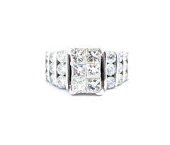 2.25ctw Diamond Bridal Fashion Ring In White Gold