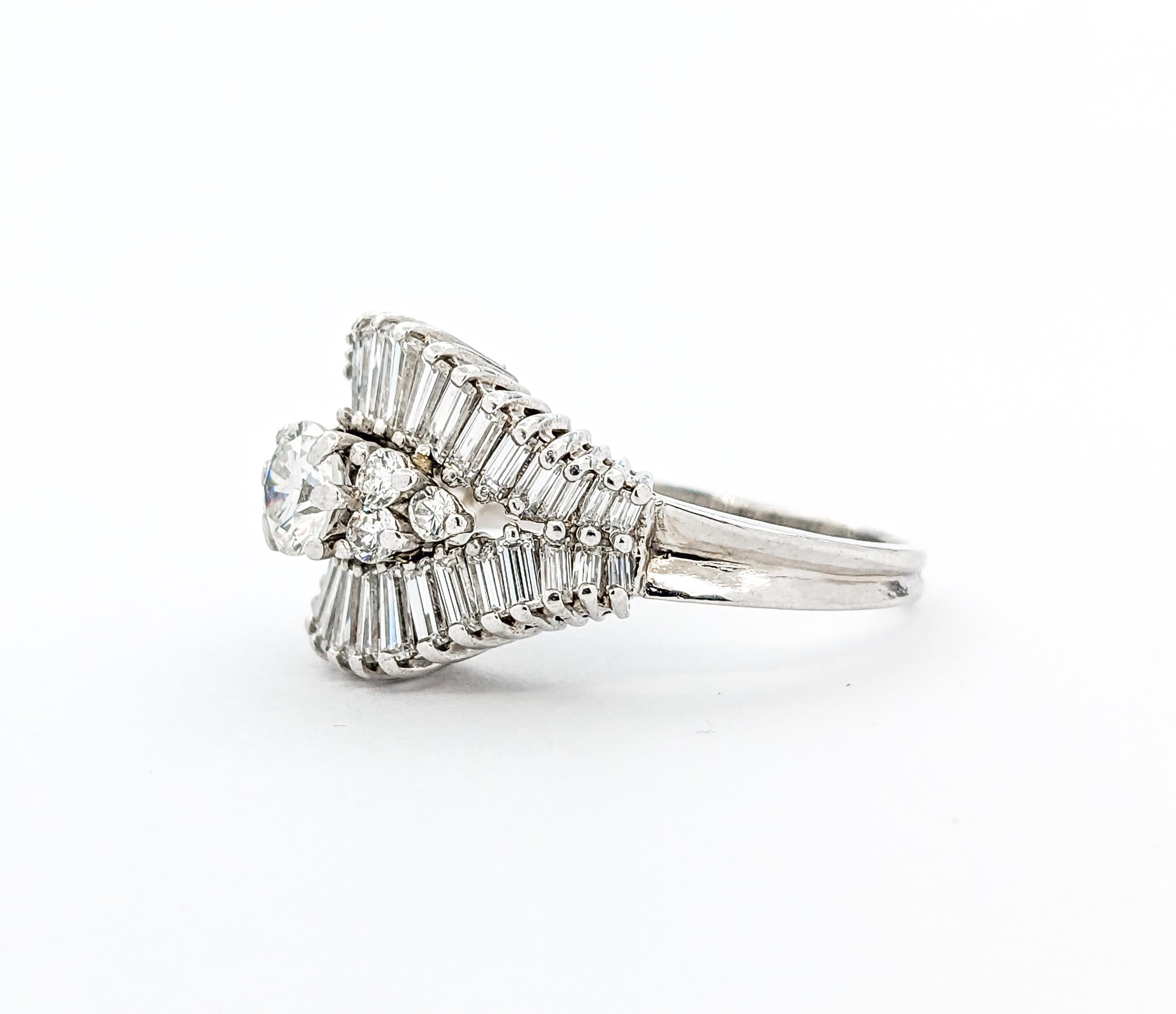 Women's 2.25ctw Diamond Fashion Ring in Platinum For Sale