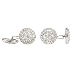 Boutons de manchette diamant de 2.26 carat