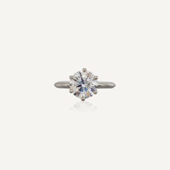 2.26 Carat Round Brilliant Statement Brilliant White / D color VVS  Diamond ring