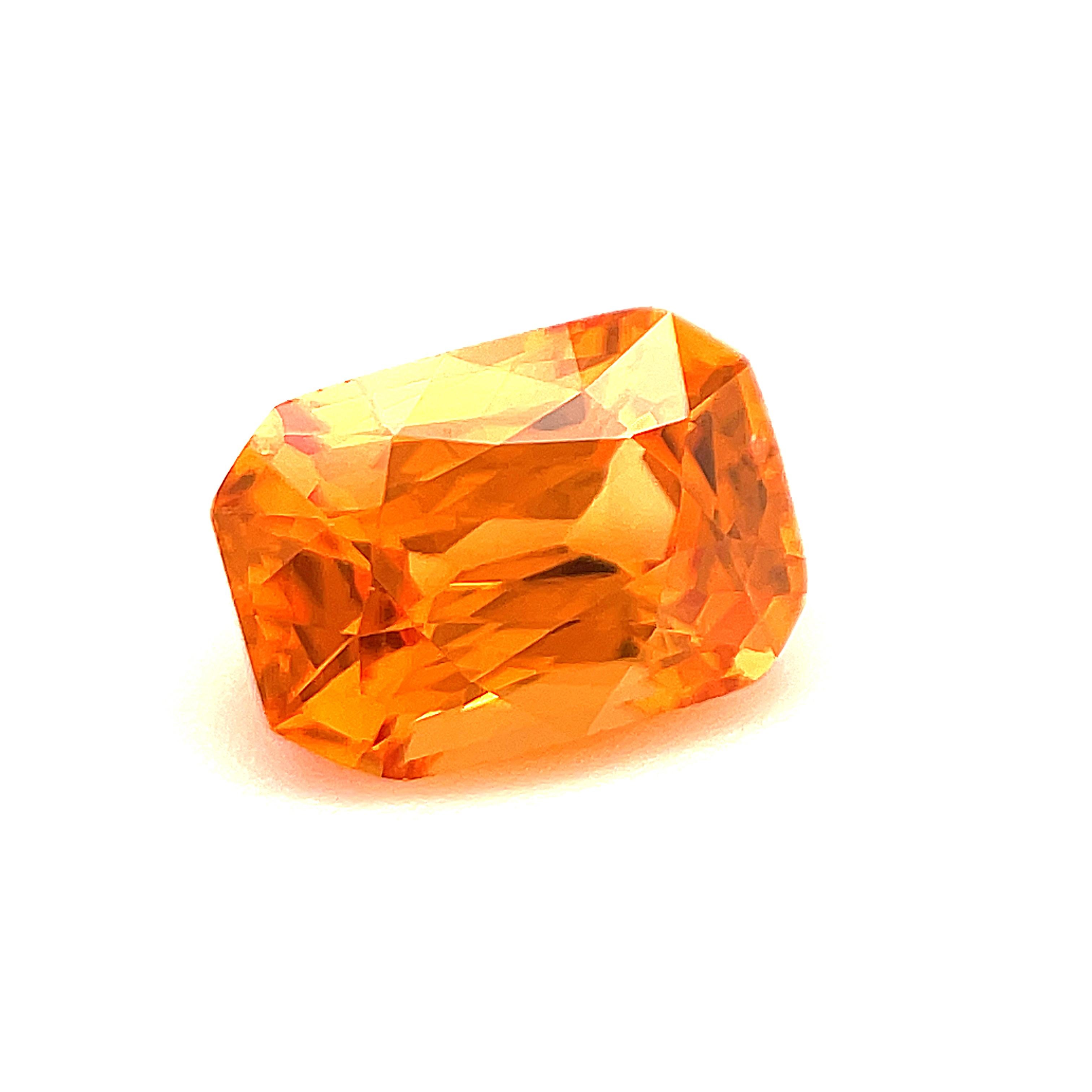 orange garnet stone