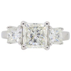 2.26 Carat Three-Stone Diamond Engagement Ring