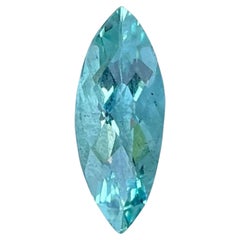 2,26 Karat Blauer Aquamarin Stein Marquise Schliff Natürlicher Afrikanischer Edelstein