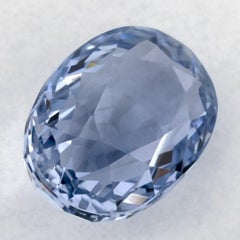 2.26 Karat Blauer Saphir Oval Loser Edelstein