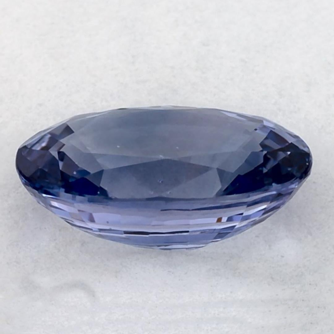 2.26 Ct Blue Sapphire Oval Loose Gemstone In New Condition For Sale In Fort Lee, NJ