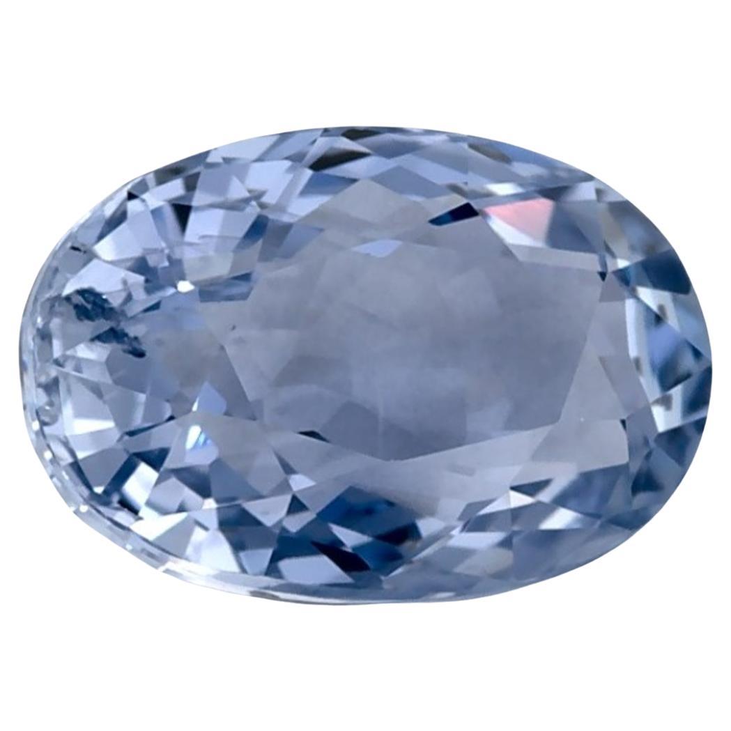 2.26 Karat Blauer Saphir Oval Loser Edelstein