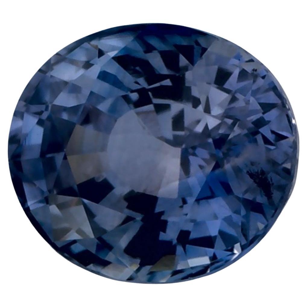 2.26 Ct Blue Sapphire Oval Loose Gemstone