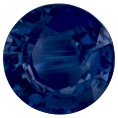 2.26 Ct Blue Sapphire Round Loose Gemstone