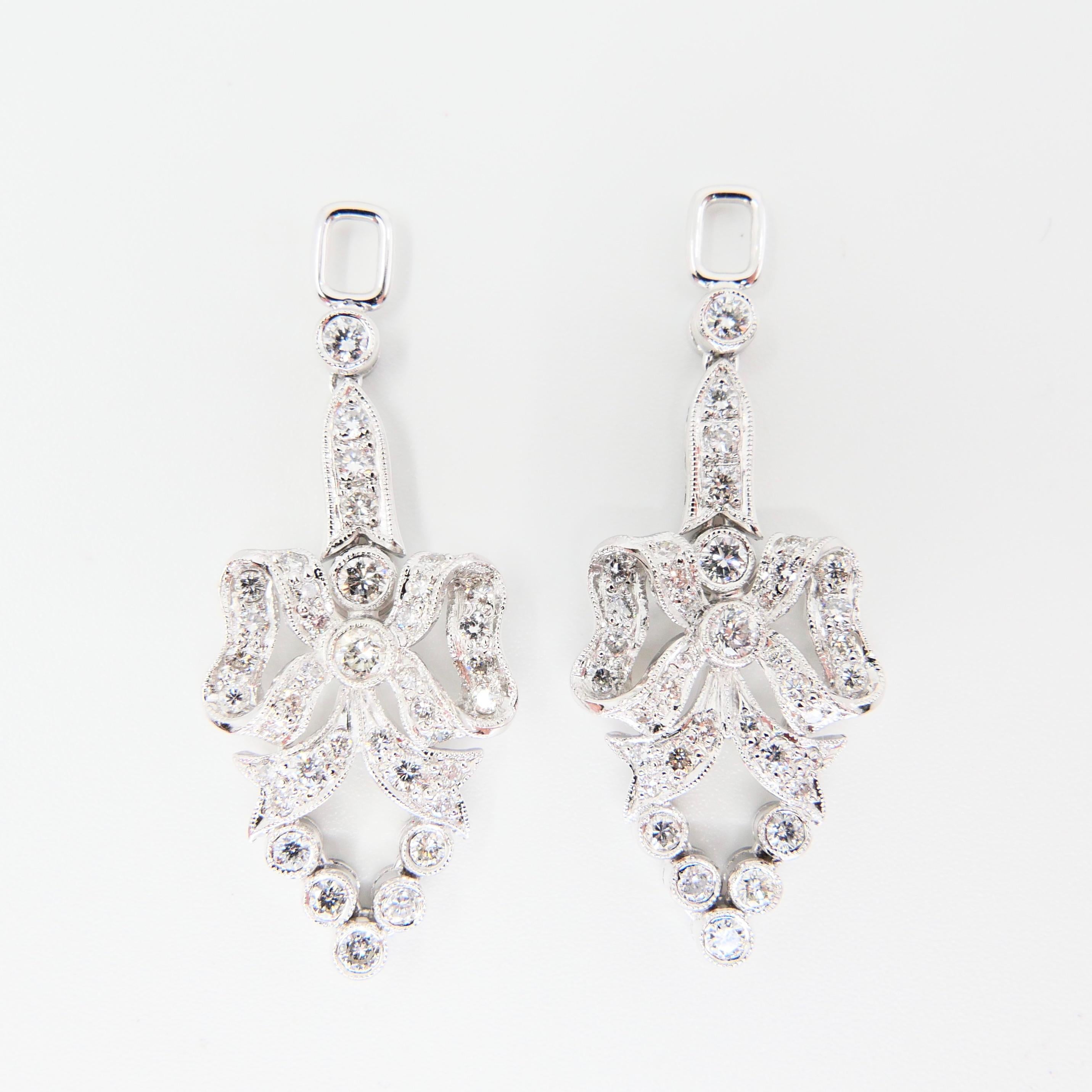Contemporary 2.26 Carat Burma Ruby and Diamond Chandelier Drop Earrings. Wear Two ways. For Sale