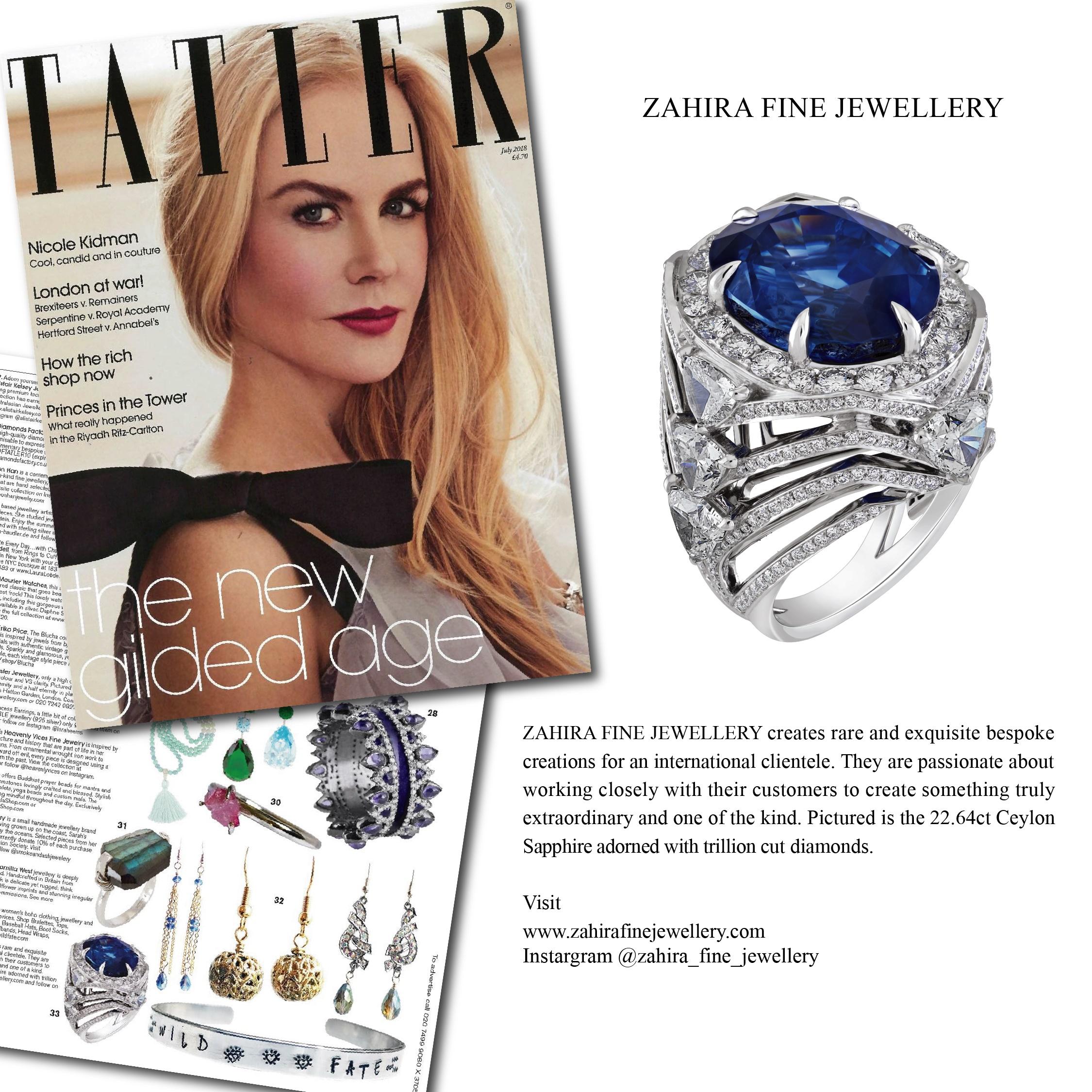 Women's or Men's 22.64 Ct GRS Royal Blue Ceylon Sapphire and 5ct Diamond Cocktail Ring 18k Gold 