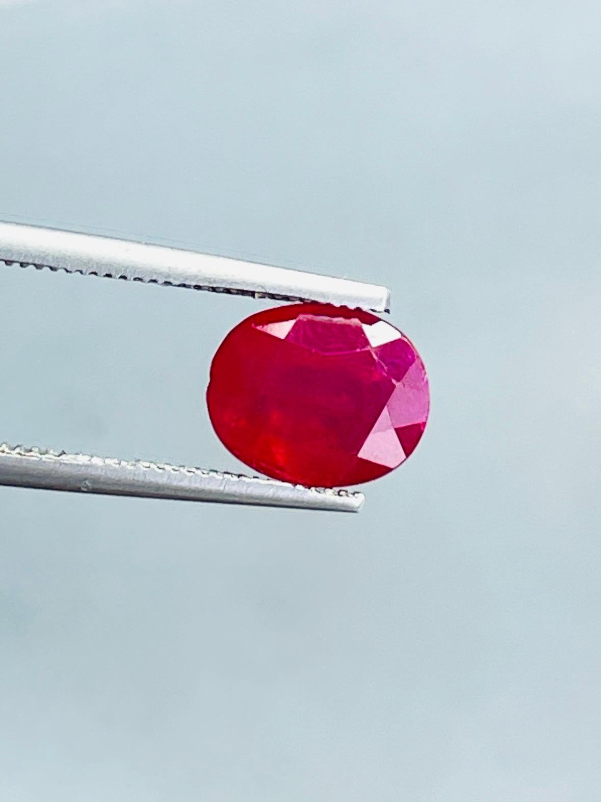 2.26ct Certificat AIGS Rubis Naturel non chauffé couleur sang de pigeon de Birmanie Neuf - En vente à bangkok, TH