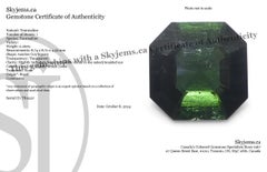 2.26ct Asscher Cut/Square Green Tourmaline