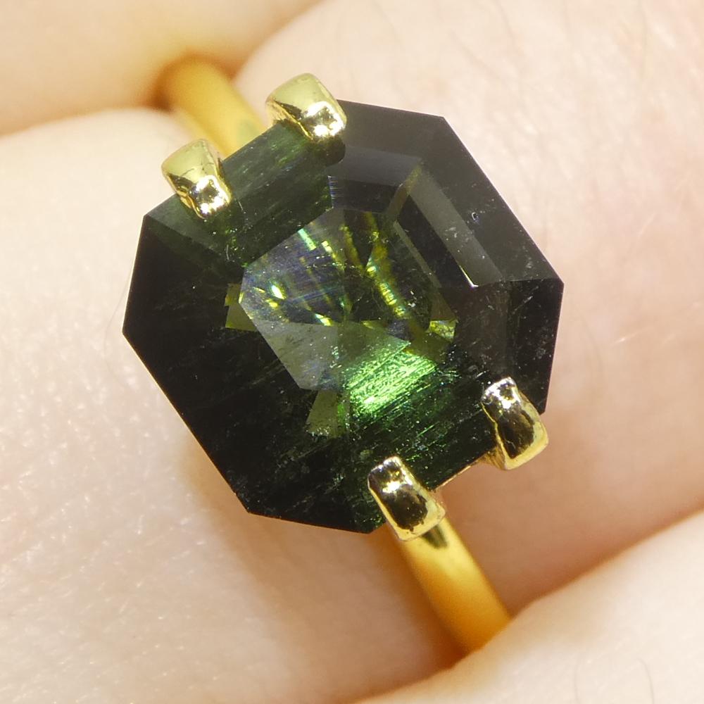 2,26ct Taglio Asscher/Tormalina verde quadrata In condizioni Nuovo in vendita a Toronto, Ontario