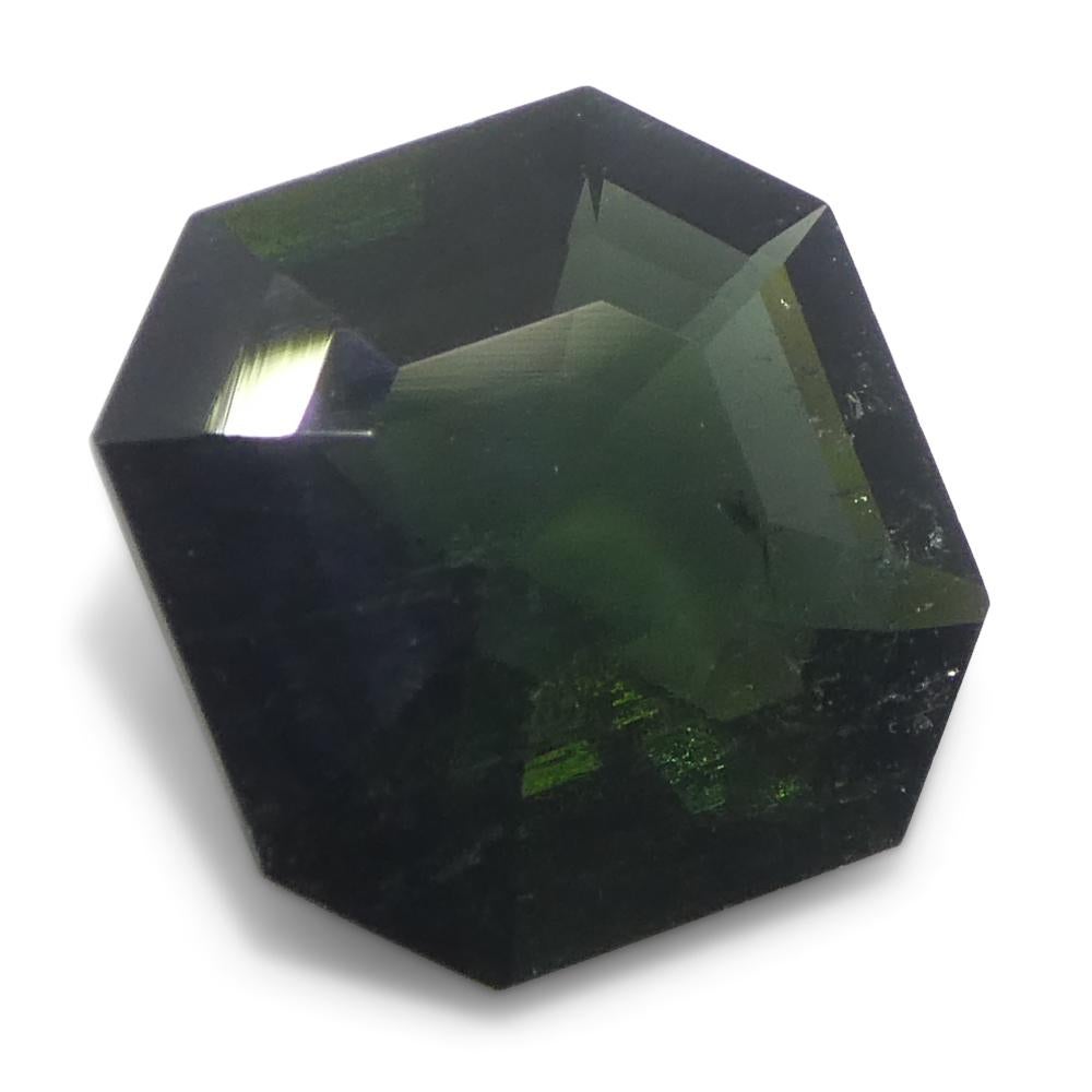 2,26ct Taglio Asscher/Tormalina verde quadrata in vendita 3