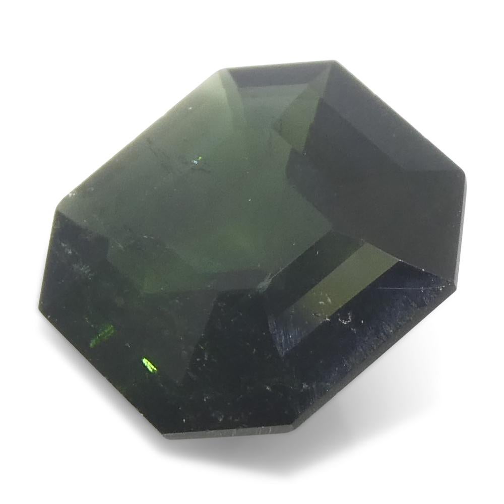 2,26ct Taglio Asscher/Tormalina verde quadrata in vendita 4