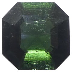 2.26ct Asscher Cut/Square Green Tourmaline