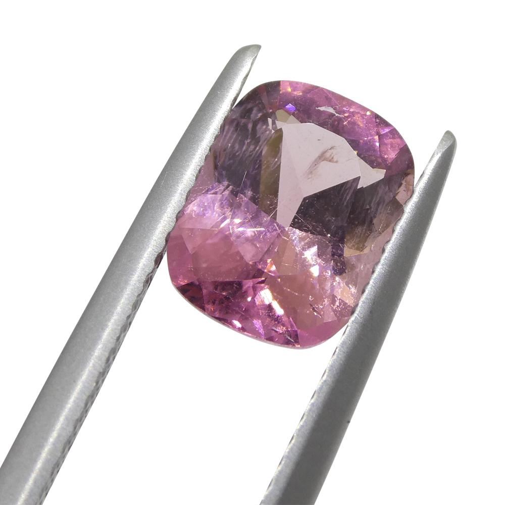 2.26ct Cushion Pink Tourmaline from Brazil For Sale 6