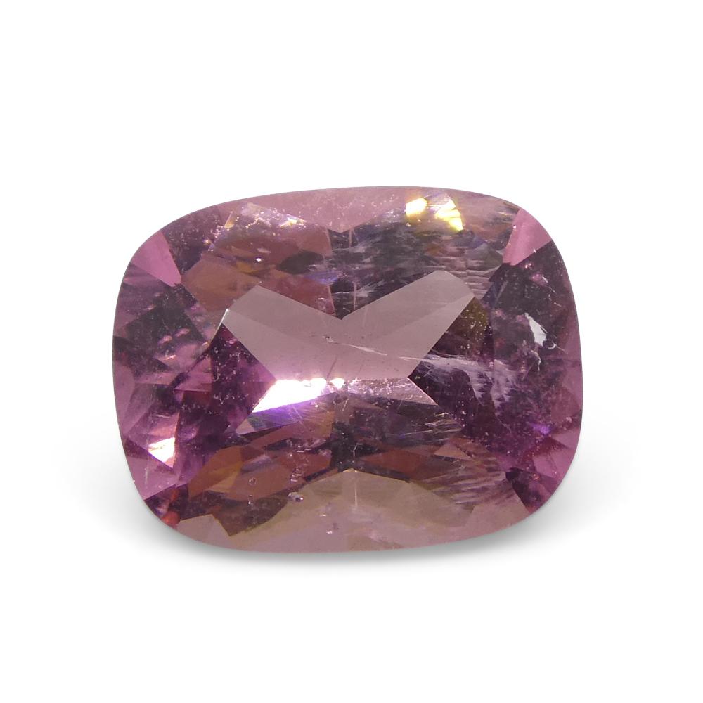 2.26ct Cushion Pink Tourmaline from Brazil For Sale 8