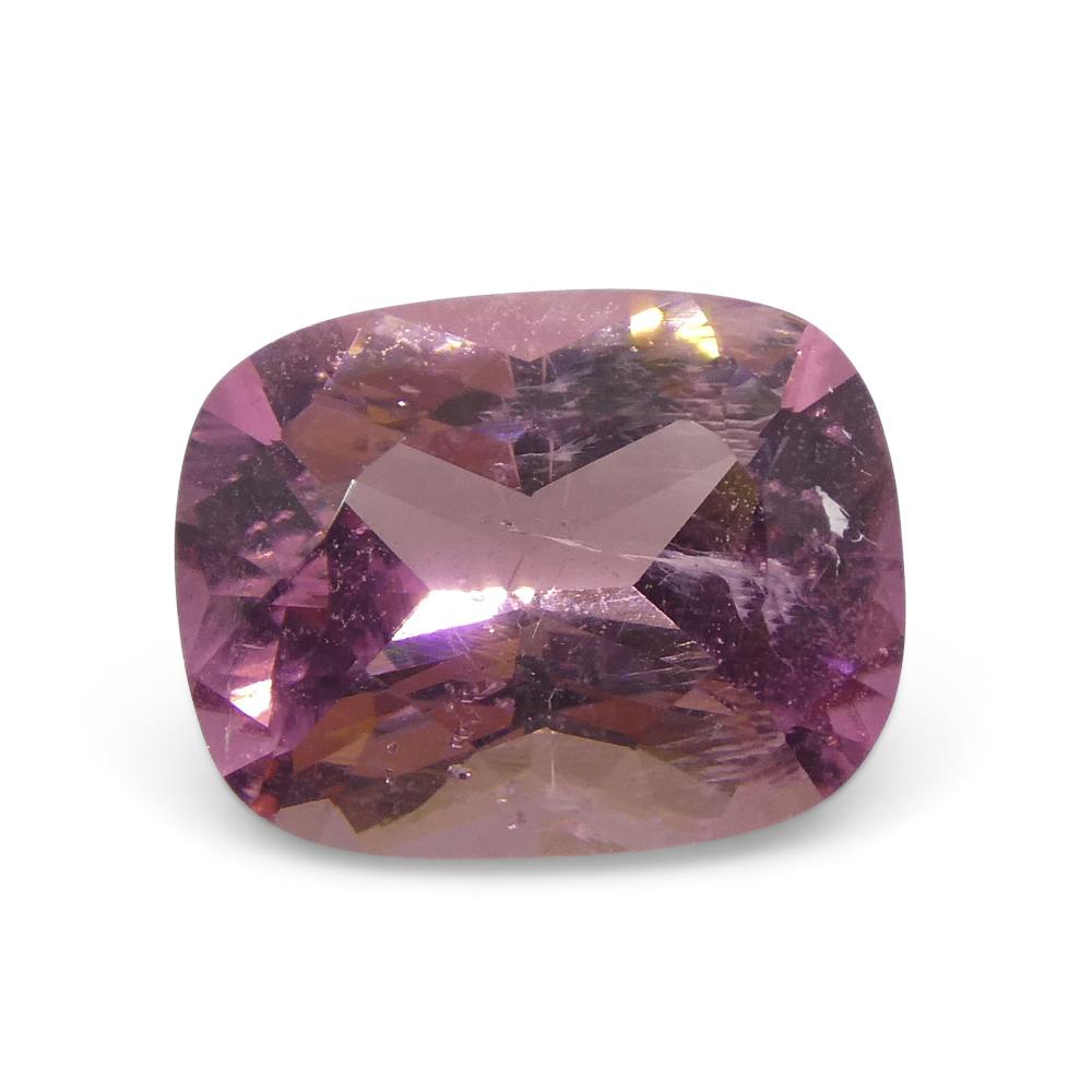 2.26ct Cushion Pink Turmalin aus Brasilien im Angebot 8