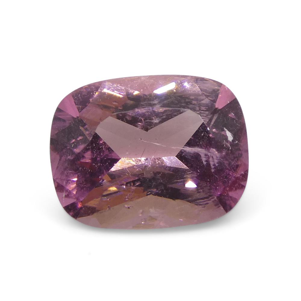 2.26ct Cushion Pink Tourmaline from Brazil For Sale 4