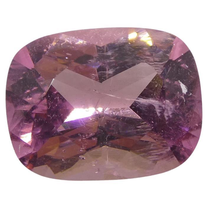 2.26ct Cushion Pink Tourmaline from Brazil For Sale