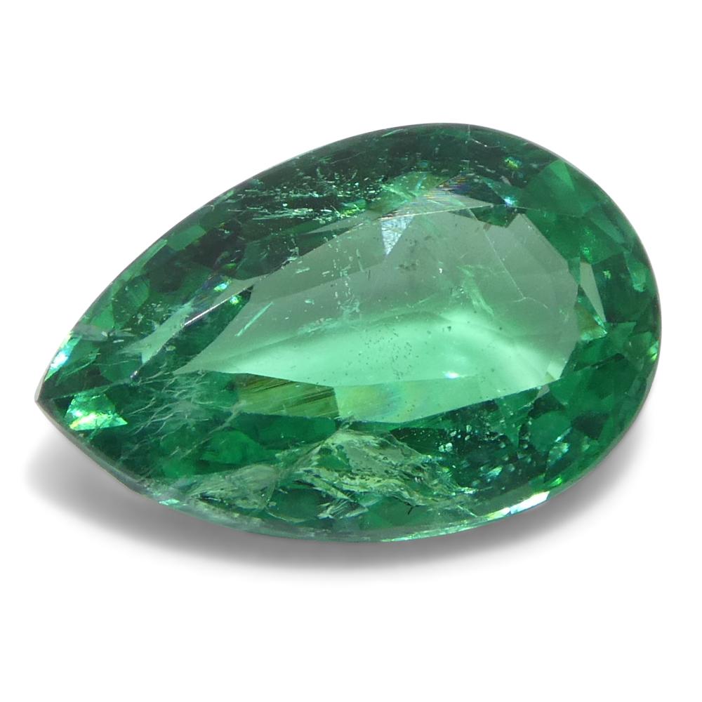 2.26ct Emeraude verte poire de Zambie Neuf - En vente à Toronto, Ontario