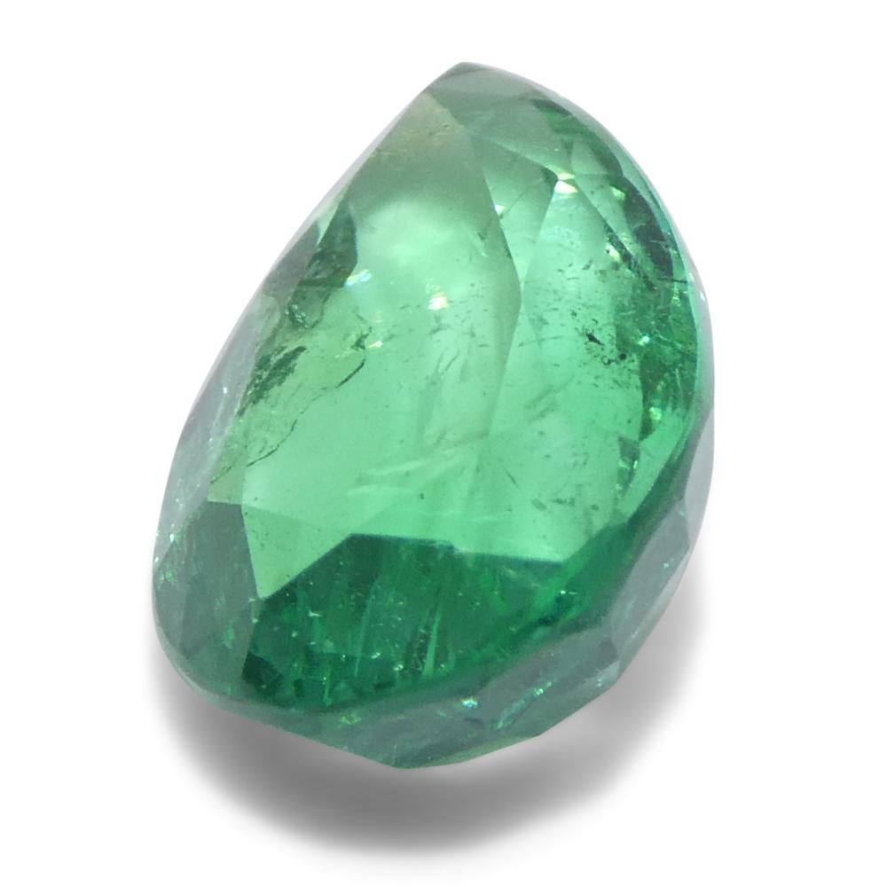 2.26ct Emeraude verte poire de Zambie en vente 3