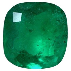 2.27 Carat Green Colombian Emerald - Cushion Cut Genuine Emerald May Birthstone