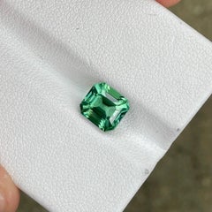 2.27 carats Mint Green Tourmaline Stone Emerald Cut Afghan Gemstone